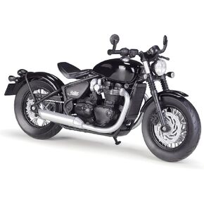 1/12 Scale Bonneville Bobber Motorcycle Model Die cast Metal with Plastic Parts (Black)