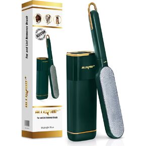 Pet Hair Remover, Lint Remover, Lint Brush for Clothes, Furniture, Carpets, Car Seats. Cat Hair Remover. Dog Hair Remover Laundry. Double-Sided.Reusable. Self-Cleaning Base. ALLISTAR (Forest Green)