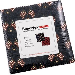 Cheryl Haynes American Spirit 5x5 Pack 42 5 بوصة سحر سحر حزمة Benartex
