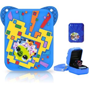 Silicone Cover Case for Bitzee Magicals Interactive Toy Digital Pet and Case,Case with Lanyard,Protective Case Holder Skin for Bitzee Virtual Electronic Pets for Girls & Boys Purple