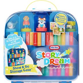 Little Tikes Story Dream Machine Show & Go Storage Case, Storytime, Books, Audio Play, Character, Carry Case, Gift and Toy for Toddlers and Kids Girls Boys Ages 3+