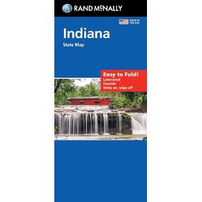 Rand McNally Easy to Fold: Indiana State Laminated Map