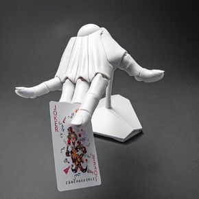Generic Flexible Hand Model, Moveable Artists Manikin Hand Figure for Home Office Desk Decoration, Display, Sketching, Drawing, Painting (Right Hand) (White)