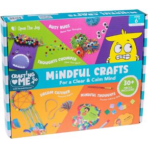 Open The Joy Mindful Crafts Kit for Kids - DIY Emotional Regulation Activities, Calming Tools, Stress Relief, and Mindfulness Art Projects for Children Ages 4 and Up