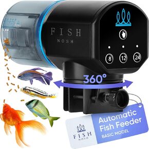 Fishnosh Automatic Fish Feeder for Aquarium: ML Model ، Auto Fish Feeder with timer ، Fish Feeder Offenser for Small Fanks ، Big Aquarium ، Bigta Fish Faceer