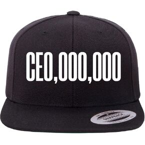 THE CEO,000,000 Flat Bill Snapback Cap