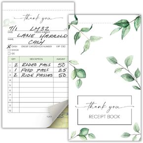 Beautiful Thank You Receipt Book for Small Businesses - Aesthetic and Easy to Use Receipt Pad - The Perfect Business Supplies That Helps You and Your Happy Clients to Stay Organized