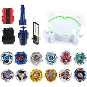 Bey Battling Set, Spinning Top Gyro Set, Tops Burst Blade Toy Combat Battling Game Set, Cool Spinning & Launchers with Top Stadium, Greats Gifts for Boy
