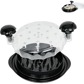 Chicken Shredder Tool Twist 10" Large Chicken Breasts Shredder, Transparent Visible Anti-slip Meat Shredder with Handle