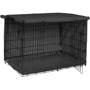 Dog Crate Cover Dogs Kennel Cage Cover Pet Kennel Cover Dog Cage Cover for Outdoor Dog House Large Pet Crate Chicken Coop 25 x 20 x 19 inch (Black)