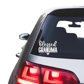 Blessed Grandma, Vinyl Car Decal Bumper Sticker, For Cars, Trucks, Vans, Laptops, Walls, Cups, Tumblers, Great Stocking Stuffer (Holographic)