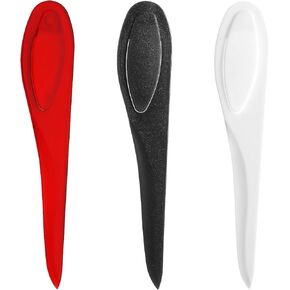 3 Pcs Point Turner Seam Creaser Creases Sewing Tool, Plastic Sewing Mark Turner Point Tuner Seam Presser Tool Handmade Sewing Accessories for Sewing Quilting (Red White Black)