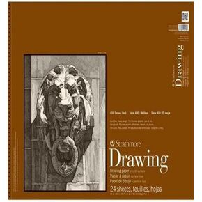 Strathmore (400-108) 400 Series Drawing, Smooth Surface, 18 by 24", 24 Sheets , White