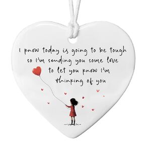 Difficult Day, Tough Times Keepsake, Supportive Friend Gift, Ceramic Heart Gift, to Best Friend for Difficult Time, Send Positive Thoughtful, Sympathy Gift Lost Loved One Bereavement Gift