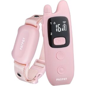 PATPET Dog Shock Collar with Remote - Waterproof Dog Training Collar for Small Medium Large Dogs with Beep, Vibration and 16 Static Levels Shock