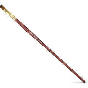 Quality Artist Paintbrush Angled Size 5. Acrylic Oil Watercolor & Face Paint. Long Handle Replacement Paint Brush