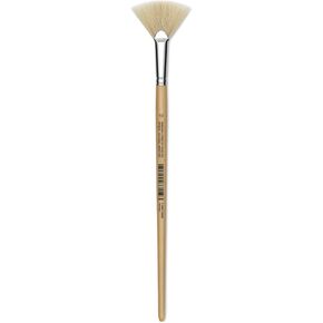 Utrecht Rhenish Pure Hog Bristle Bristle - المروحة ، الحجم 10 ، مقبض طويل