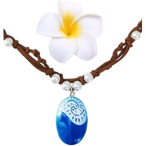 Joy Bang Princess Cosplay Necklace, Necklace for Women Costume, Magical Necklace Halloween Costume Halloween Party Favors (Blue) Dress Up Accessories
