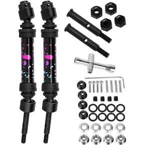 RC RECT DRIVE SHAFT CVD & FRONT AXLES ترقيات جزء من 1/10 SLASH 2WD/SLASH VXL 2WD ، الفولاذ المقاوم للصدأ رقم 45 مع سداسية ، ملونة