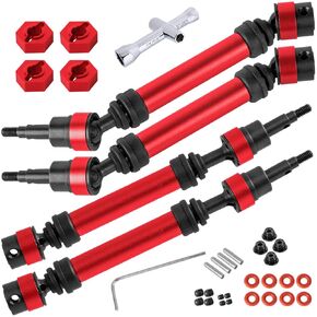 Drive Shaft Axles Upgrades Part for Arrma 1/10 Senton Granite Vorteks 3s blx Mega 550,RC Steel #45 Driveshafts CVD w/Hex Hops Up,Navy Blue
