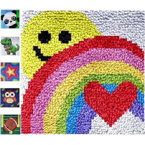 Puzamen Latch Hook Kits for Kids Adults Beginners, Small Latch Hook Kit for Girls and Boys