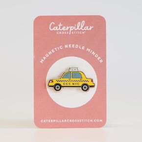 Caterpillar Cross Stitch NYC Taxi Magnetic Needle Minder - for Cross Stitch, Sewing, Embroidery and Needlework