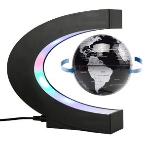 Magnetic Levitation Floating Globe with LED Light Anti Gravity Levitating World Globe Office Desk Gadgets Decor Accessories Birthday Unique Gifts Men Kids Teacher Boss
