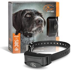 SportDOG Brand NoBark SBC-8 Bark Control Collar - Shock Collar with Progressive Correction - Waterproof - Static Stimulation - Dogs 8 lbs & up