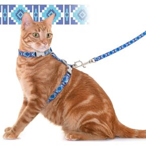 Supet Cat Harness and Leash Escape Proof, Adjustable Cat Leash and Harness Set for Walking, Lightweight Cat Harness for Large Small Kittens