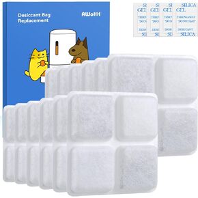 12-Pack 2025 NEW Pet Food Desiccant Bag,Compatible with Petlibro Automatic Cat dog Feeders,Pet libro Desiccant Bag Replacement for Cat Feeder,Keep Food Dry and Fresh, Add 4-Pack Desiccant Packet