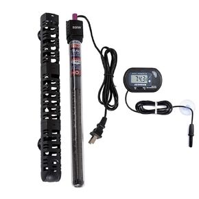 MQ Submersible Aquarium Heater Auto Thermostat, 500W Fish Tank Heater with LCD Digital Aquarium Thermometer, Shatter-Proof and Blast-Proof in Saudi Arabia