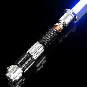 CVCBSER Pixel Dueling Lightsaber, Motion Control 39 Sets Sound Effects and 12 Colors, Smooth Swing Metal Handle Light Saber for Adults Boys Cosplay Gifts