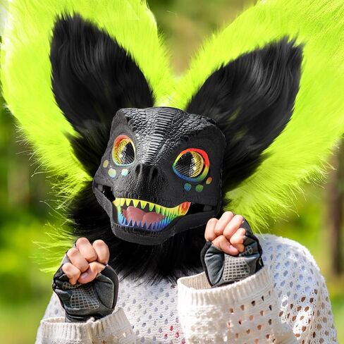 13 Pcs DIY Dino Mask Kit Hard Plastic Dinosaur Mask Furry Therian Dino Costume Kit Animal Dinosaur Party Costume in Saudi Arabia