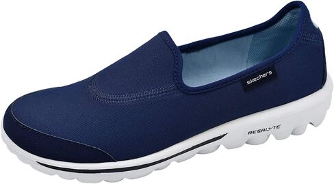 Skechers Performance Women's Go Walk Slip-On Walking Shoe, Black/Charcoal, 6 M US in Saudi Arabia