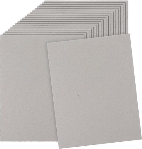 20 Pcs Book Board for Book Binding 8.5 x 11 Book Board Heavy Duty Chipboard Sheets 80 PT 2mm Thick Binders Board Chipboard Designer Bookboard Grey Chipboard Card Board Sheets for Bookbinding Cover in Kuwait