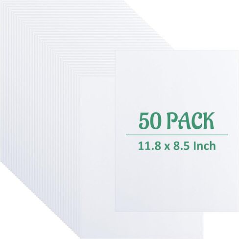 Dajave 50 Pack Book Board 11 × 8.5 بوصة ، لوحات لوحة لوحات لوحية من البيت البيضاء 1.5 مم 50PT in Kuwait