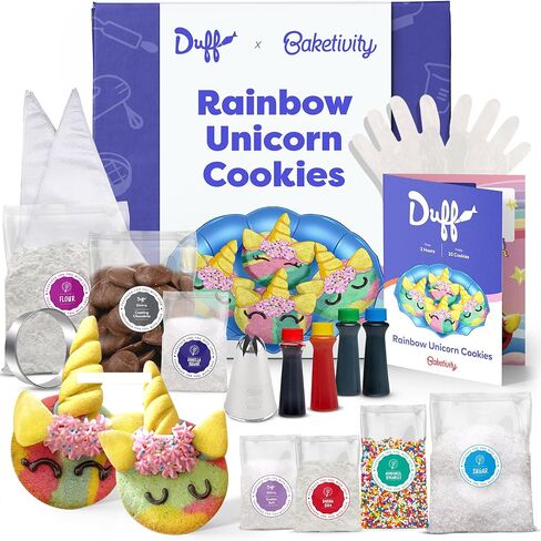 Baketivity x Duff Goldman S'mores Sandwich Cookies Baking Kit for Kids | Baking Set with Pre-Measured Ingredients, Decorating Supplies, and STEM Activities for Girls and Boys Ages 6-12 in Kuwait