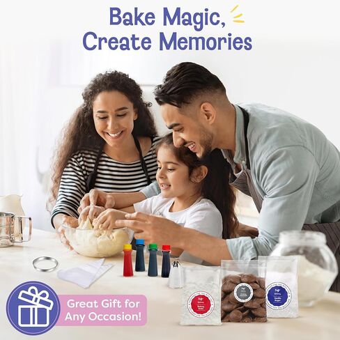 Baketivity x Duff Goldman S'mores Sandwich Cookies Baking Kit for Kids | Baking Set with Pre-Measured Ingredients, Decorating Supplies, and STEM Activities for Girls and Boys Ages 6-12 in Kuwait