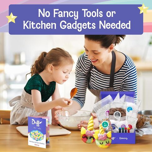 Baketivity x Duff Goldman S'mores Sandwich Cookies Baking Kit for Kids | Baking Set with Pre-Measured Ingredients, Decorating Supplies, and STEM Activities for Girls and Boys Ages 6-12 in Kuwait