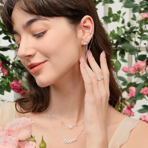 أقراط Meissa الذهبية للنساء الفراشة أذن الكفة تشيك تشيك ستريتنز أقراط هدايا فضية سترليني لصديقها in Kuwait