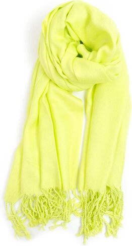 boxed-gifts Soft & Silky 100% Pashmina Scarf with Tassels - Elegant Scarf Shawl Wrap + Lightweight Solid Scarf for Women in Kuwait