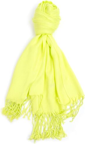 boxed-gifts Soft & Silky 100% Pashmina Scarf with Tassels - Elegant Scarf Shawl Wrap + Lightweight Solid Scarf for Women in Kuwait