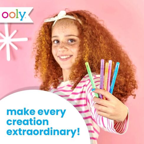 Ooly 12 Pack Sparkle Switch-eroo Color Changing Markers, Double Ended Chisel Tip Color Change Markers for Art Supplies, Drawing and Stationery Sets in Saudi Arabia