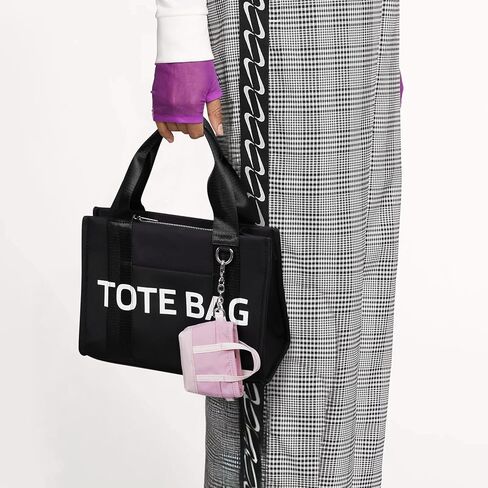 Coin Purse Mini Tote Bag Keychain Small Change Purse Key Pouch Charm Pink Cute Makeup Bag Wallets Accessories for Handbags in Kuwait