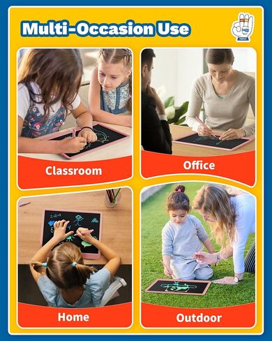 TEKFUN Teen Girl Gifts Ideas, 15inch LCD Writing Tablet for Kids Age 8-10 and Up, Doodle Board 4 5 6 7 Year Old Girl Toys, Mothdays Day Gifts Homeschool Supplies Easter Gifts for Toddlers (Pink) in Saudi Arabia