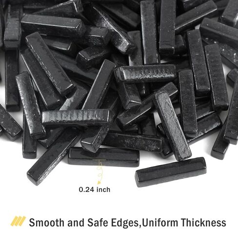 Youway Style 150g Black Strips Glass Mosaic Tiles for Crafts Bulk in Saudi Arabia