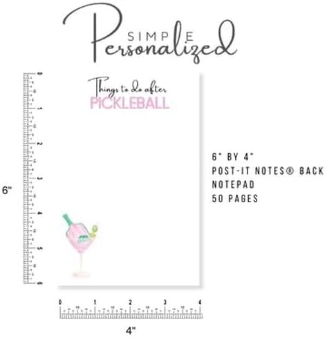 تخصيص بسيط. "أشياء يجب القيام بها بعد Pickleball" Post It Notes® Notepad. للقيام بالقائمة. مخللة المخلل ، هدايا المخلل ، حزب المخلل. in Kuwait