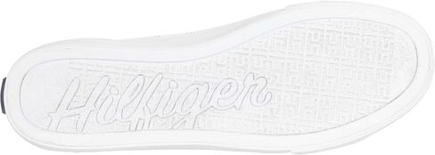 Tommy Hilfiger Women's LOURA Sneaker, White/Twilight Blue 140, 5.5 in Saudi Arabia