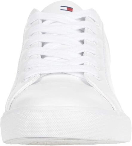 Tommy Hilfiger Women's LOURA Sneaker, White/Twilight Blue 140, 5.5 in Saudi Arabia