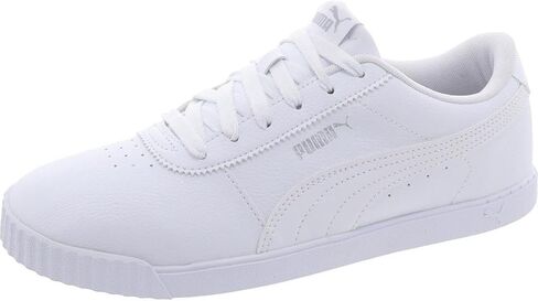 حذاء رياضي نسائي من الجلد من PUMA Vikky v3 مقاس 65 BM US WhiteWhiteSilver in Saudi Arabia
